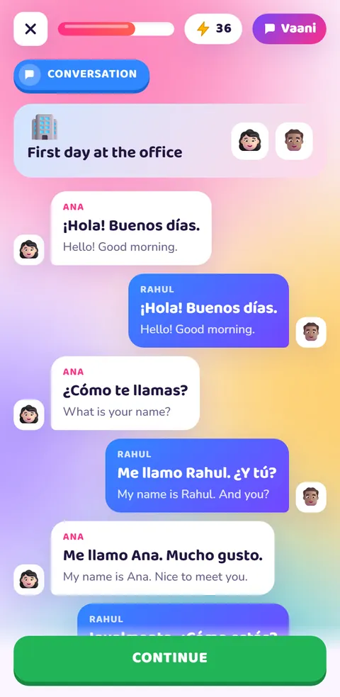 Spanish conversation practice with real-life dialogues