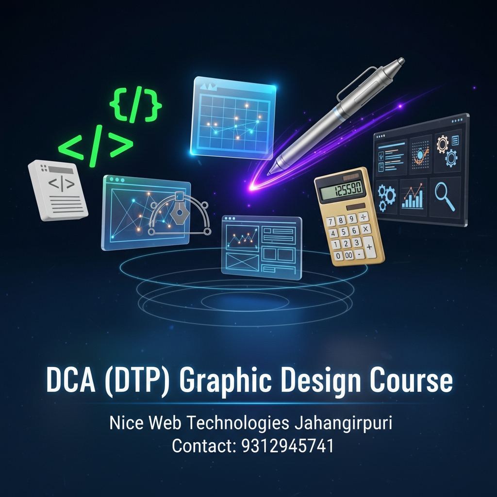 Learn Basic computer and Graphic Design in jahangirpuri Delhi - Basic, Computer, Graphic | nicewebtechnologies Nice Web Technologies Jahangi