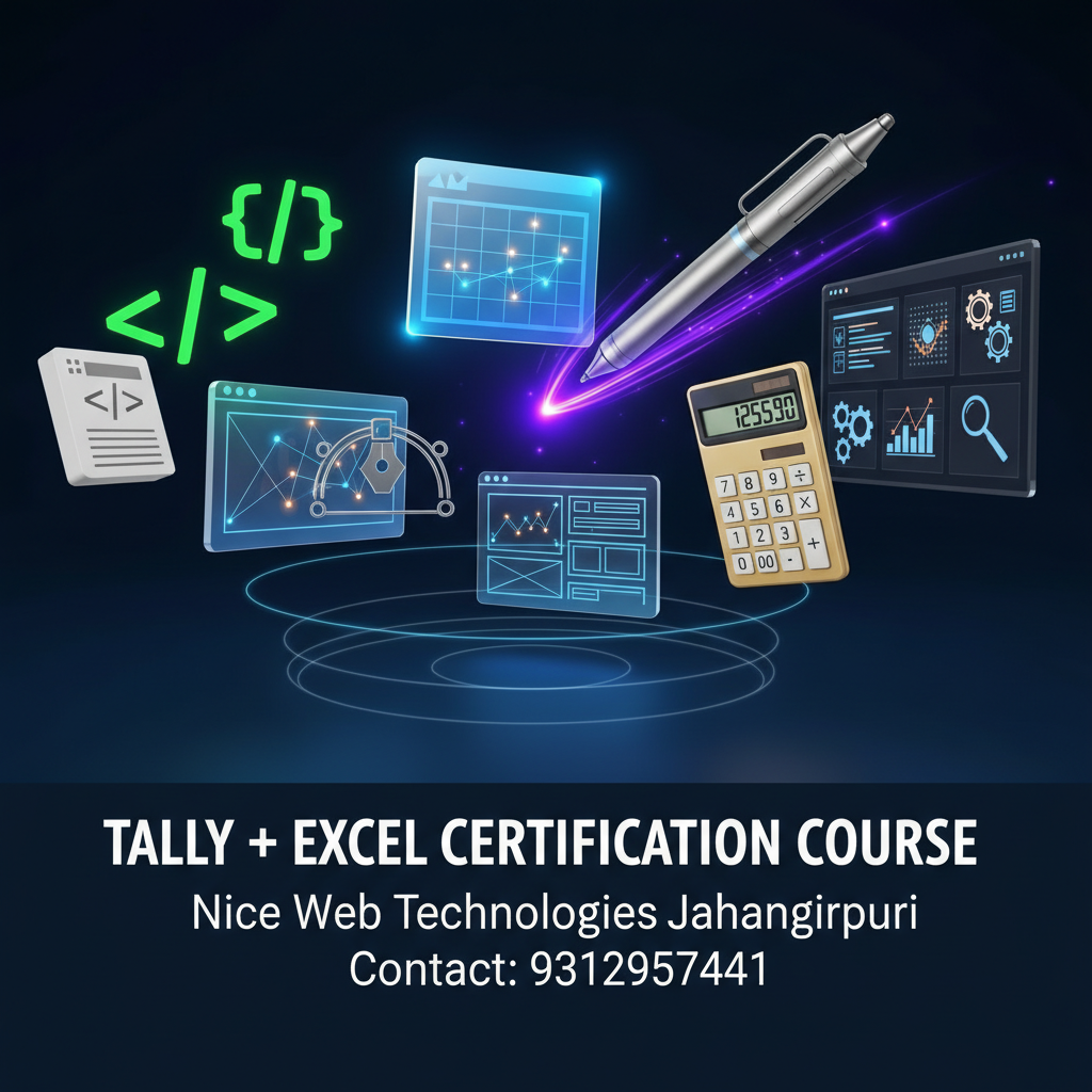 Excel and Tally (Prime) Certification Course - Tally+Excl, Excel, Tally | nicewebtechnologies Nice Web Technologies Jahangirpuri Delhi